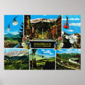  Oostenrijk, multiview Innsbruck Poster (Voorkant)