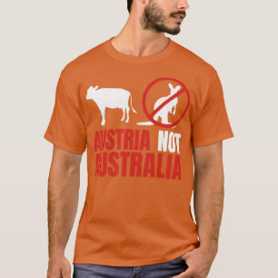 Oostenrijk Not Australia Kangaroos Funny Pun T-shirt