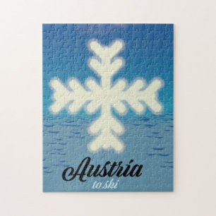 Oostenrijk om te skiën legpuzzel