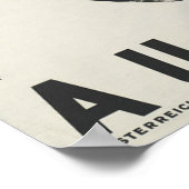 Oostenrijk - Oostenrijks Poster voor reisreizen (Hoek)