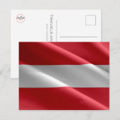 Oostenrijk - Oostenrijkse vlag - Briefkaart (Voorkant / Achterkant)