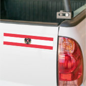 Oostenrijk/Oostenrijkse vlag Bumpersticker (Op Truck)