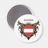 Oostenrijk [personaliseren] magneet (Voorkant / Achterkant)