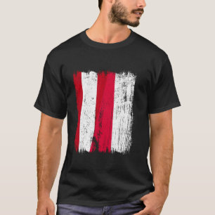 Oostenrijk Polen Half Vlag Oostenrijkse Poolse Afk T-shirt