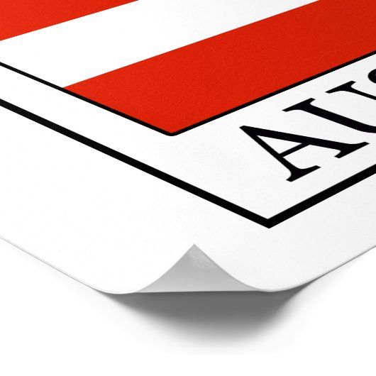 Oostenrijk Poster (Hoek)