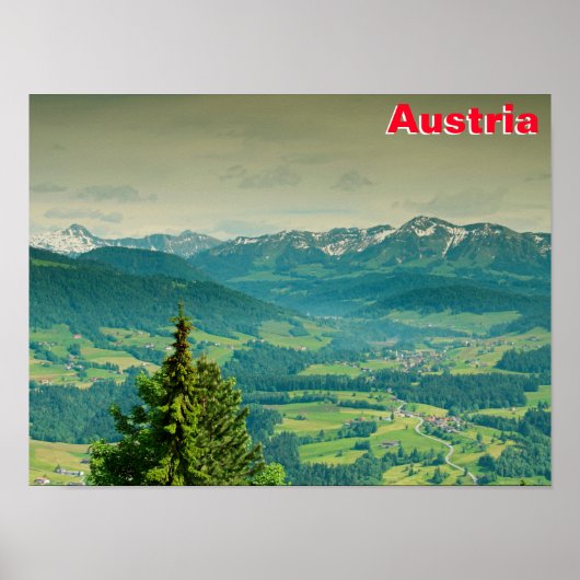 Oostenrijk Poster (Voorkant)
