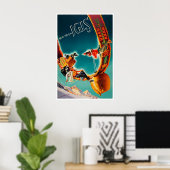 Oostenrijk Reisposter Tirol Ski Print Igls Kunst (Thuiskantoor)