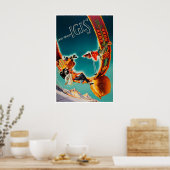 Oostenrijk Reisposter Tirol Ski Print Igls Kunst (Keuken)