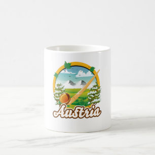 Oostenrijk retro reislogo koffiemok