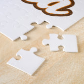 Oostenrijk retro reizen logo legpuzzel (Zijkant)