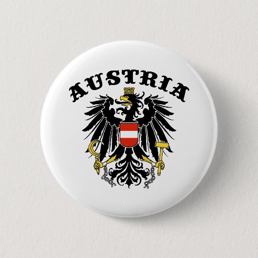 Oostenrijk Ronde Button 5,7 Cm (Voorkant)