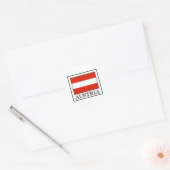 Oostenrijk Ronde Sticker (Envelop)