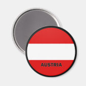 Oostenrijk Roundel kwaliteitsvlag Magneet (Voorkant / Achterkant)