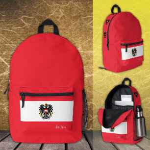 Oostenrijk, rugzak, Oostenrijkse vlag, embleem / C Bedrukte Rugzak