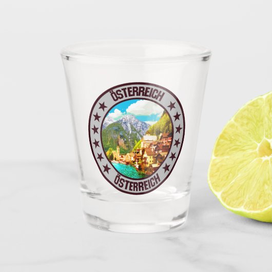 Oostenrijk Shot Glas (Voorkant)