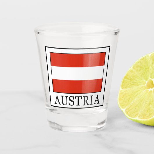 Oostenrijk Shot Glas (Voorkant)
