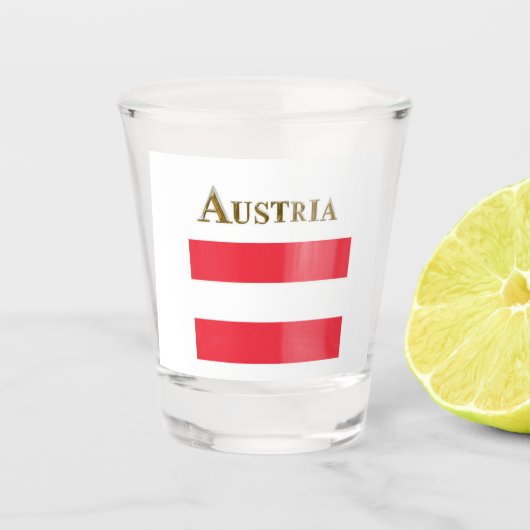 OOSTENRIJK SHOT GLASS GLAS (Voorkant)