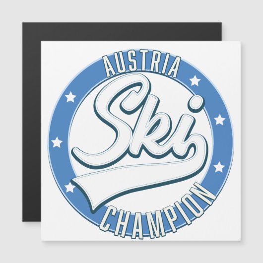 Oostenrijk Ski Kampioen logo (Voorkant / Achterkant)