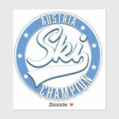 Oostenrijk Ski Kampioen logo Sticker (Vel)
