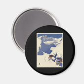 Oostenrijk Ski ligt in de Alpen Magneet (Voorkant / Achterkant)