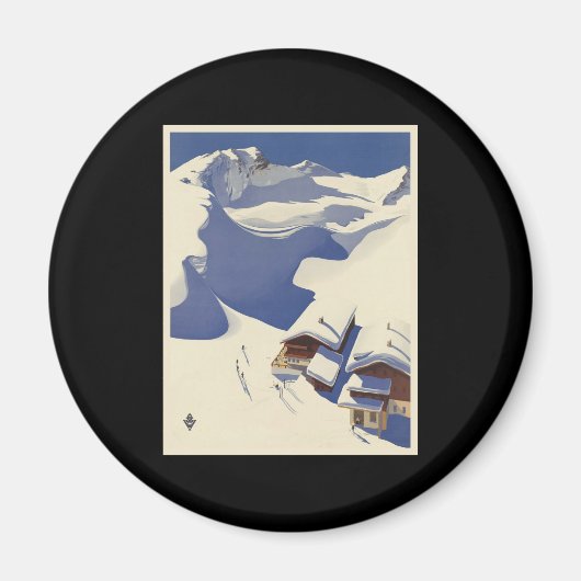 Oostenrijk Ski ligt in de Alpen Magneet (Voorkant)