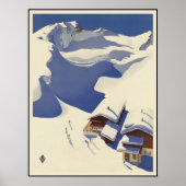 Oostenrijk Ski ligt in de Alpen Poster (Voorkant)