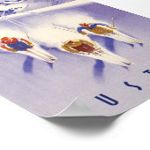 Oostenrijk  Ski Poster (Hoek)