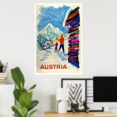 Oostenrijk, Ski Poster (Thuiskantoor)