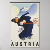 Oostenrijk Ski Poster (Voorkant)