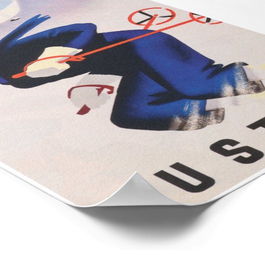 Oostenrijk Ski Poster (Hoek)