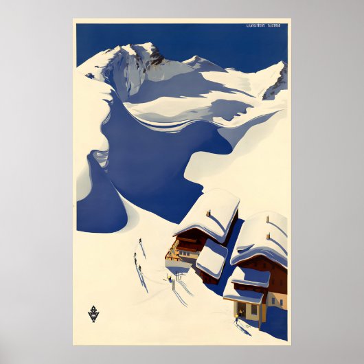 Oostenrijk Ski Reisposter - Wunscheim Poster (Voorkant)