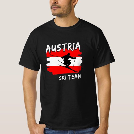 Oostenrijk Ski  T-shirt (Voorkant)