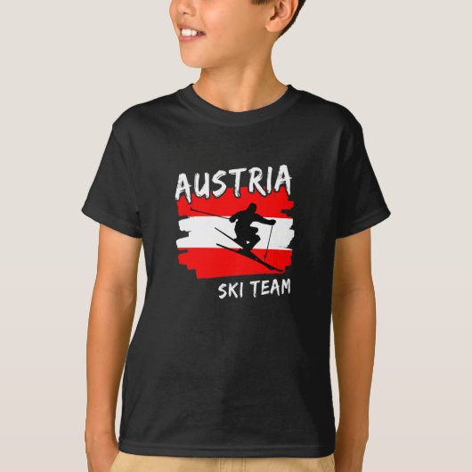 Oostenrijk Ski  T-shirt (Voorkant)