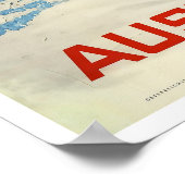 Oostenrijk, Ski Travel Poster (Hoek)