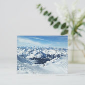 oostenrijk skigebergte alpen sneeuwlandschap briefkaart (Staand voorkant)