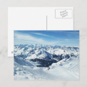 oostenrijk skigebergte alpen sneeuwlandschap briefkaart (Voorkant / Achterkant)