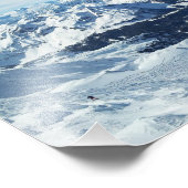 oostenrijk skigebergte alpen sneeuwlandschap foto afdruk (Hoek)