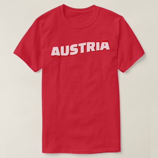 Oostenrijk stijl retro souvenir 2 t-shirt (Design voorkant)