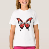 Oostenrijk Swallowtail Vlinder Vlag Sticker T-shirt (Voorkant)