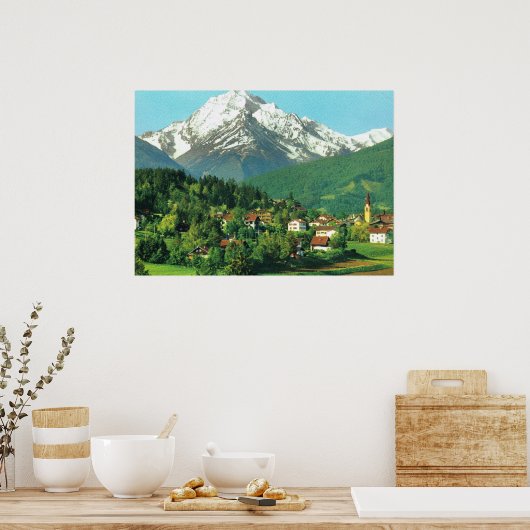 Oostenrijk, Tirol, Igles bij Innsbruck Poster (Keuken)