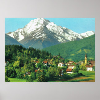 Oostenrijk, Tirol, Igles bij Innsbruck Poster