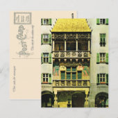 Oostenrijk, Tirol, Innsbruck Golden dak Briefkaart (Voorkant / Achterkant)