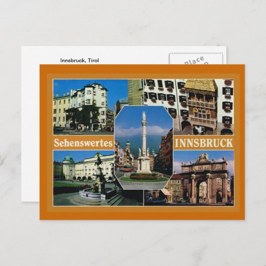 Oostenrijk, Tirol, Innsbruck, Multiview Briefkaart (Voorkant / Achterkant)
