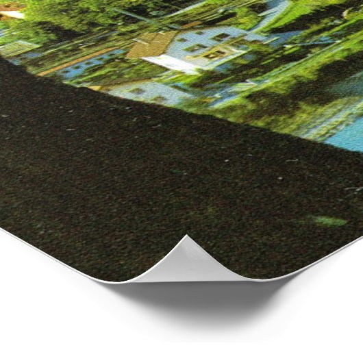 Oostenrijk, Tirol, Solbad Hall en Inn Poster (Hoek)