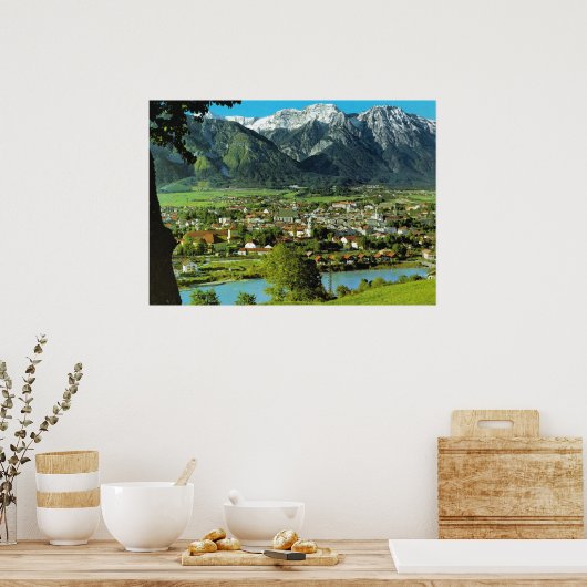 Oostenrijk, Tirol, Solbad Hall en Inn Poster (Keuken)