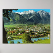 Oostenrijk, Tirol, Solbad Hall en Inn Poster (Voorkant)