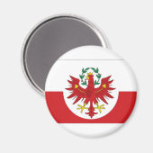Oostenrijk Tirol Vlag Magneet (Voorkant / Achterkant)