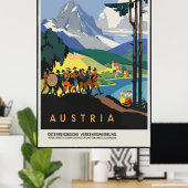 Oostenrijk Tourism Vintage Poster (Thuiskantoor)