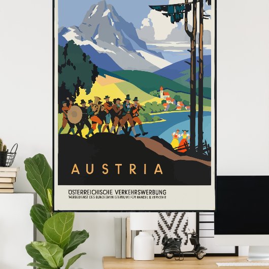 Oostenrijk Tourism Vintage Poster (Thuiskantoor)