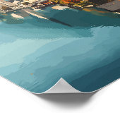 Oostenrijk Travel Art Vintage Poster (Hoek)